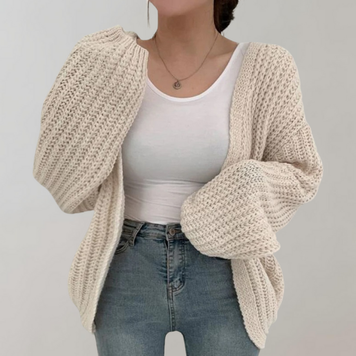 Roxanna - Comoda giacca a maglia a maniche lunghe per donne