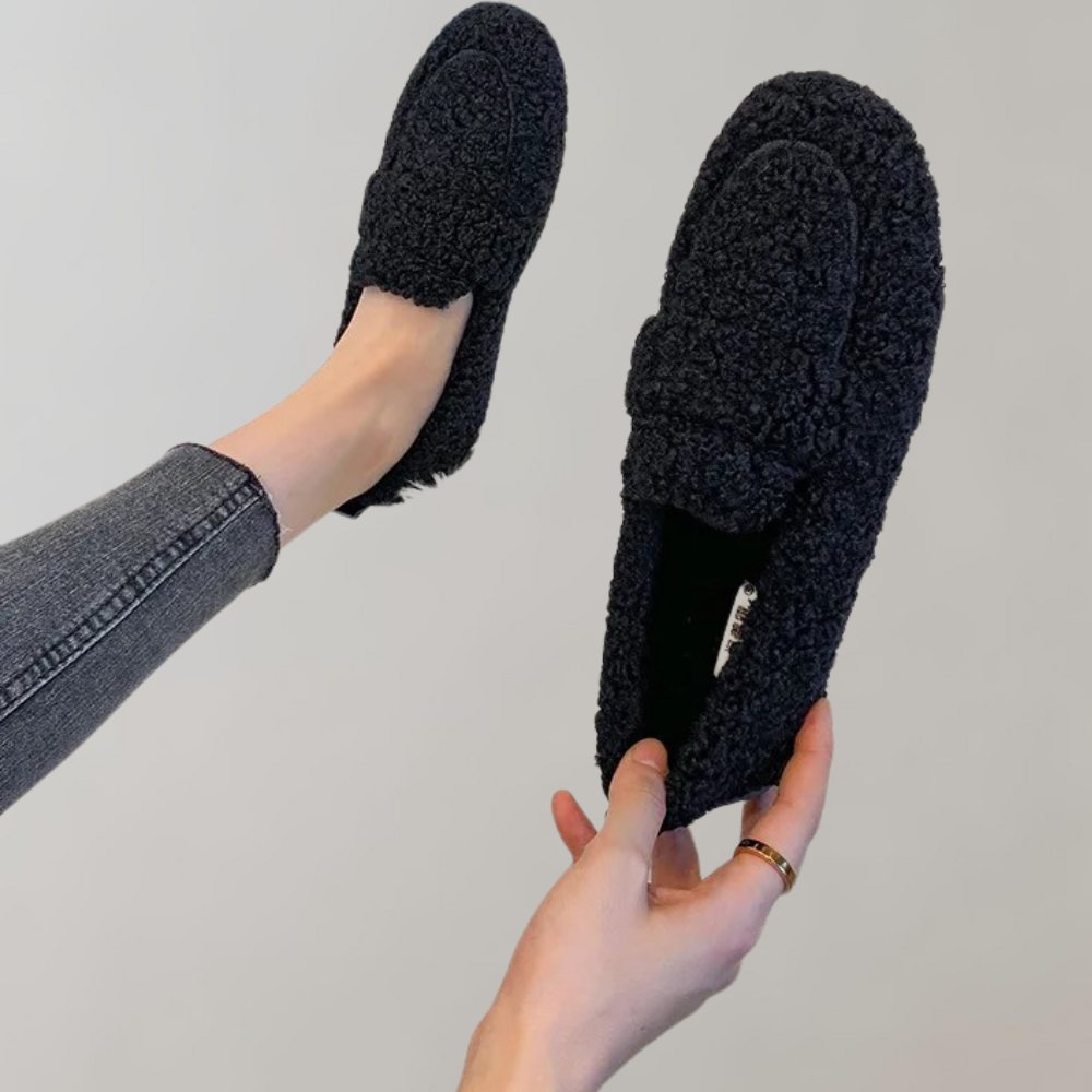 Elyn - Chaussons en peluche douce pour femmes