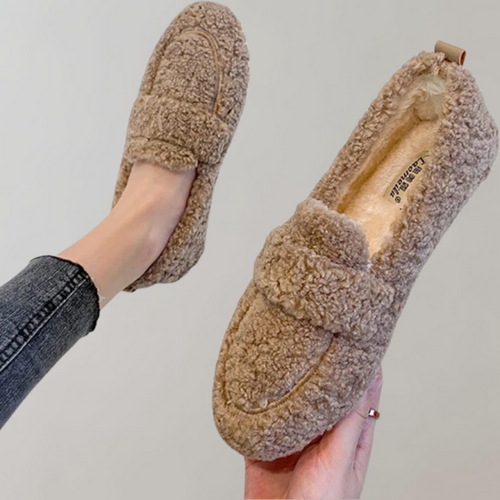 Elyn - Chaussons en peluche douce pour femmes