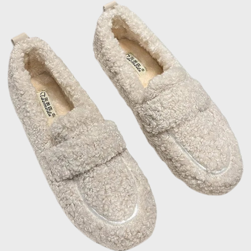 Elyn - Chaussons en peluche douce pour femmes