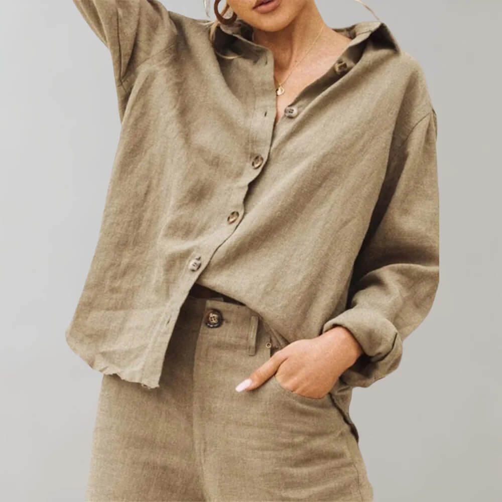 Rike - blouse - chic/élégant - matériau luxueux - adapté au quotidien pour femmes