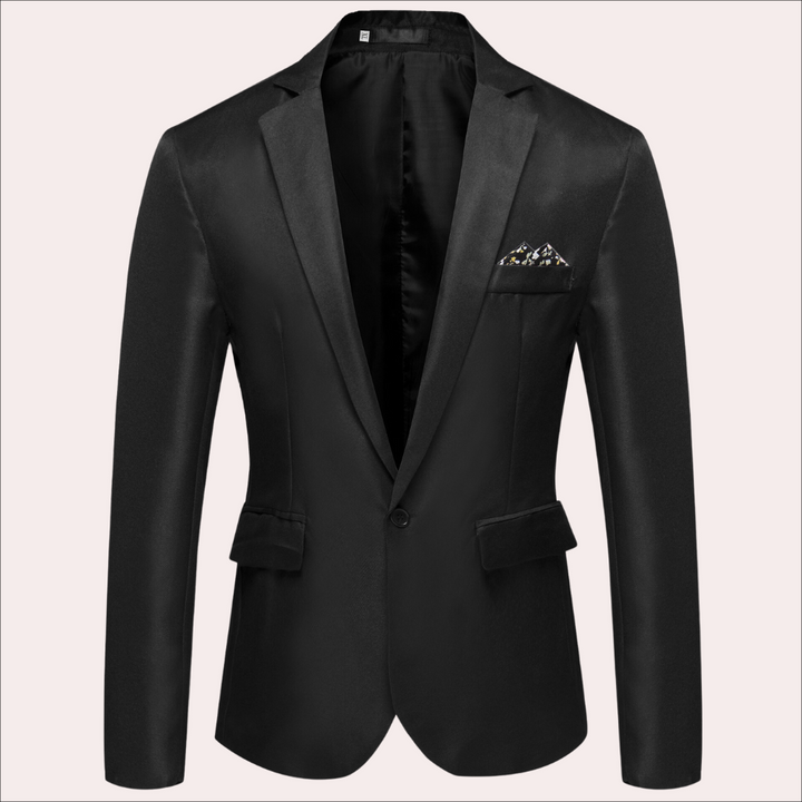 Veste élégante pour homme – Blazer slim fit avec col à revers et poche décorative, parfait pour les affaires et les événements
