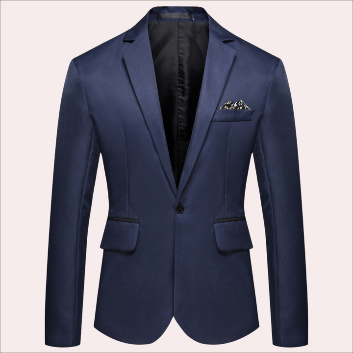 Veste élégante pour homme – Blazer slim fit avec col à revers et poche décorative, parfait pour les affaires et les événements