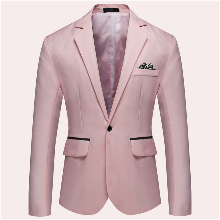 Veste élégante pour homme – Blazer slim fit avec col à revers et poche décorative, parfait pour les affaires et les événements