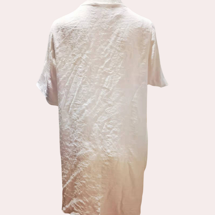 Tunica leggera da spiaggia da donna con abbottonatura – Vestito estivo ampio come copricostume o copertura da bagno