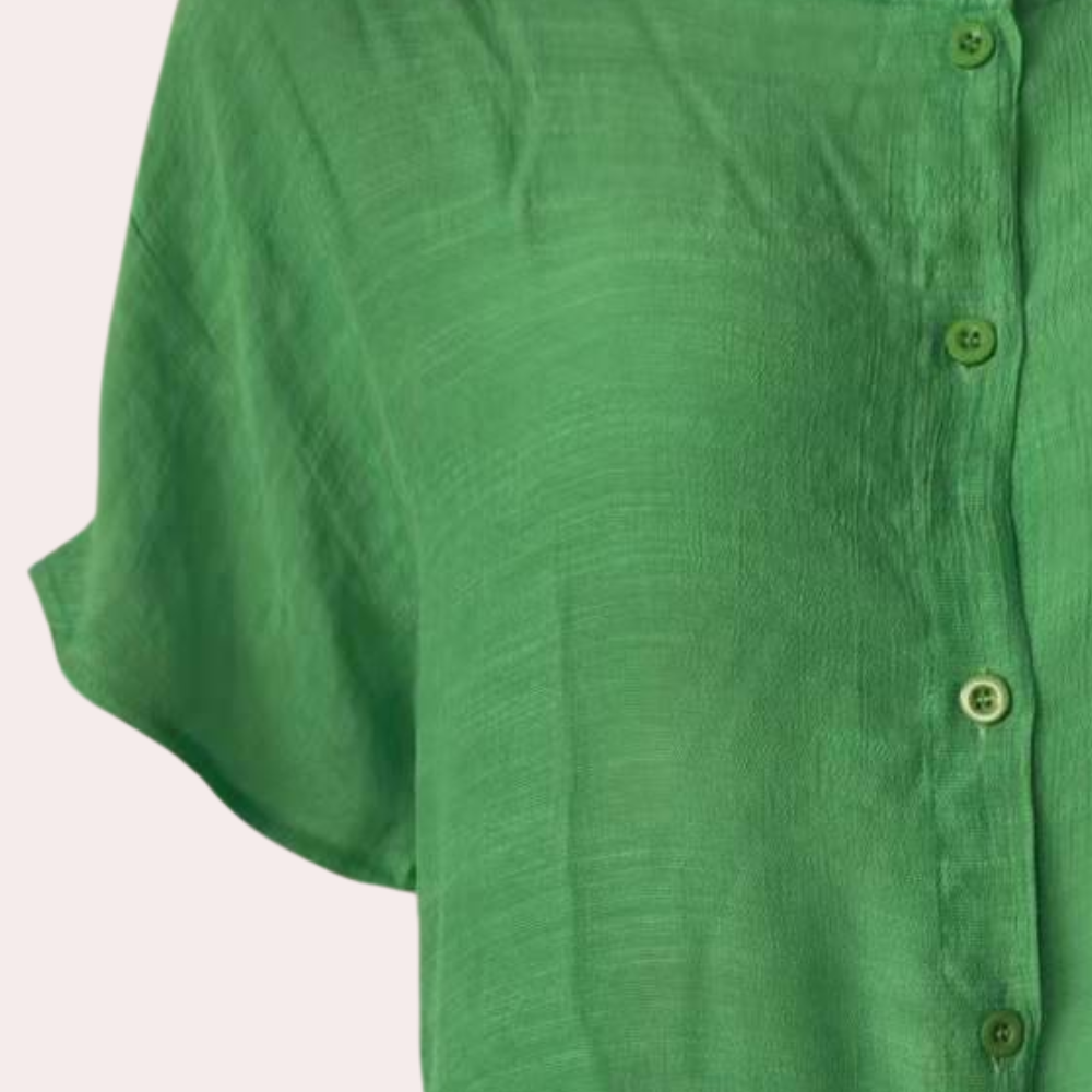 Tunica leggera da spiaggia da donna con abbottonatura – Vestito estivo ampio come copricostume o copertura da bagno