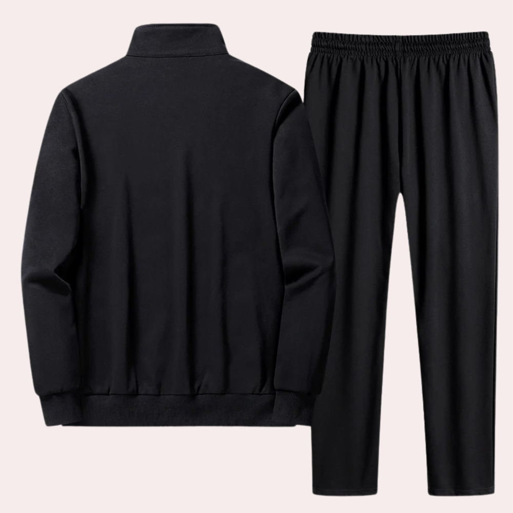 Survêtement homme 2 pièces – Ensemble d'entraînement avec veste zippée & pantalon de jogging | Décontracté & confortable pour le quotidien, le fitness & les loisirs