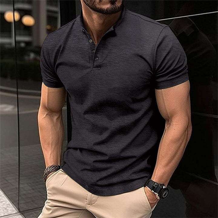 Herren Henley T-Shirt mit Knopfleiste – Kurzarmshirt für Alltag & Freizeit