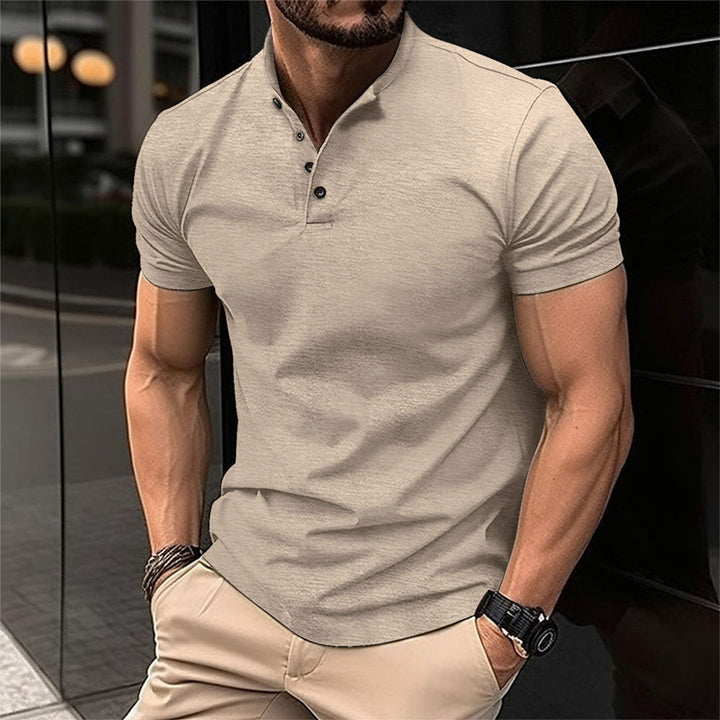 Herren Henley T-Shirt mit Knopfleiste – Kurzarmshirt für Alltag & Freizeit