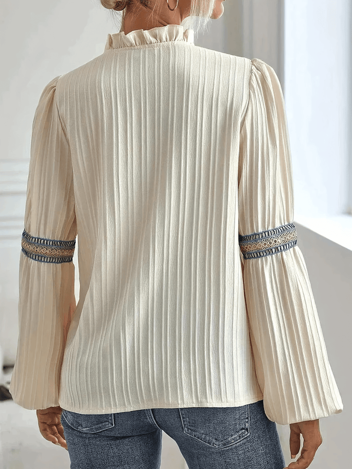 Camicia con maniche a sbuffo raffinate per donne