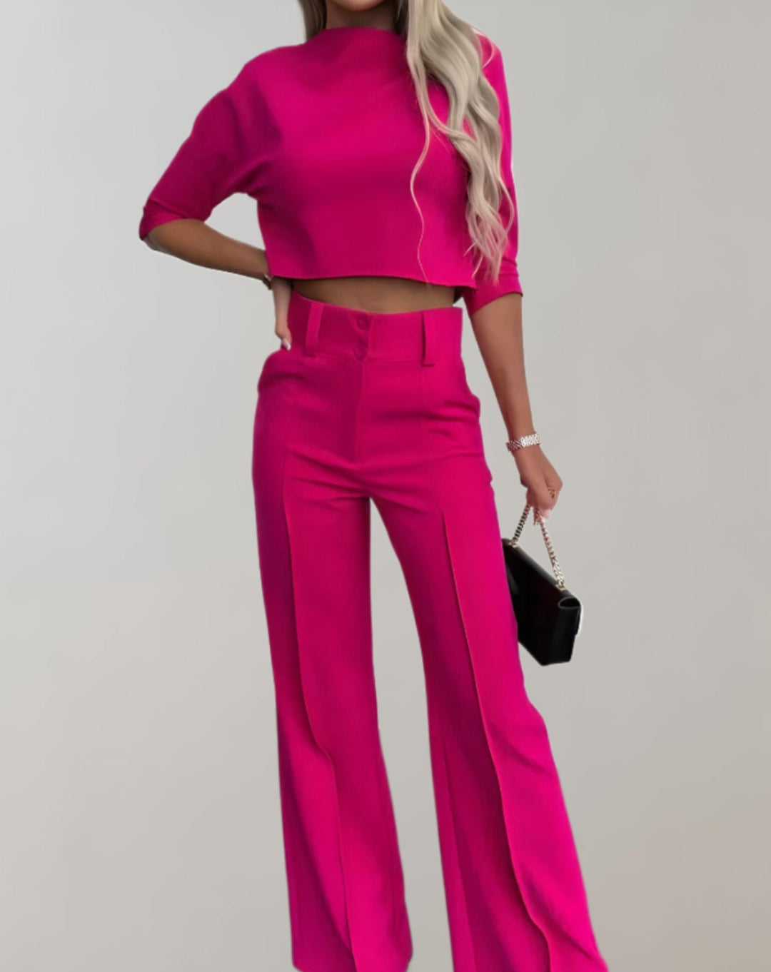 Lauretta - ensemble 2 pièces avec haut à manches courtes et pantalon ample