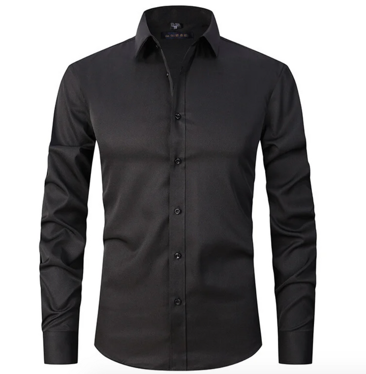 Chemise business homme – chemise stretch infroissable avec coupe slim pour bureau et événements