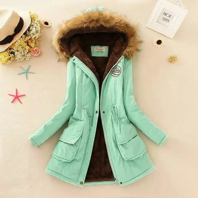 Theodora – winter jacket with fur hood