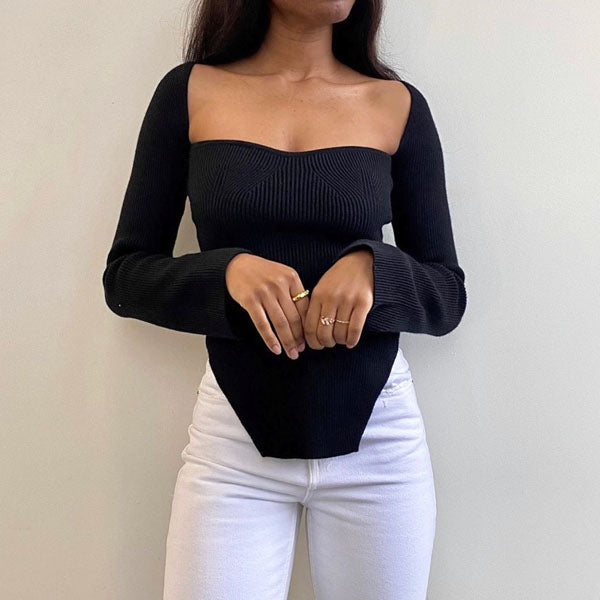 Gemütlicher V-ausschnitt Strickpullover Für Damen