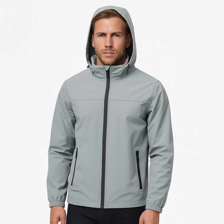 Maria Modehaus | Regenjacke und Windjacke für Herren mit Kapuze – wasser- und winddicht