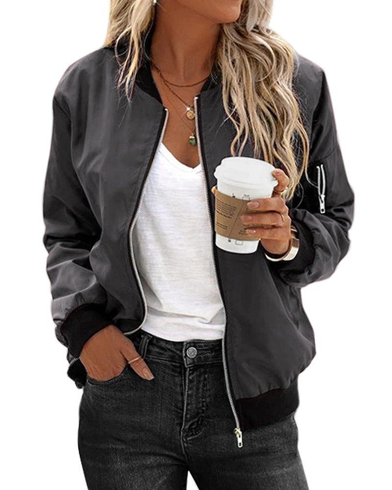 Robin - Giacca bomber classica elegante con tasche - perfetta per ogni occasione