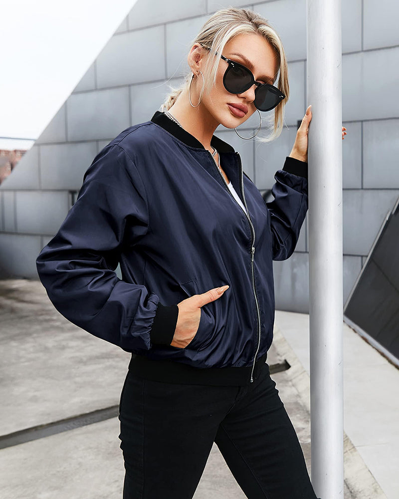 Robin - Giacca bomber classica elegante con tasche - perfetta per ogni occasione