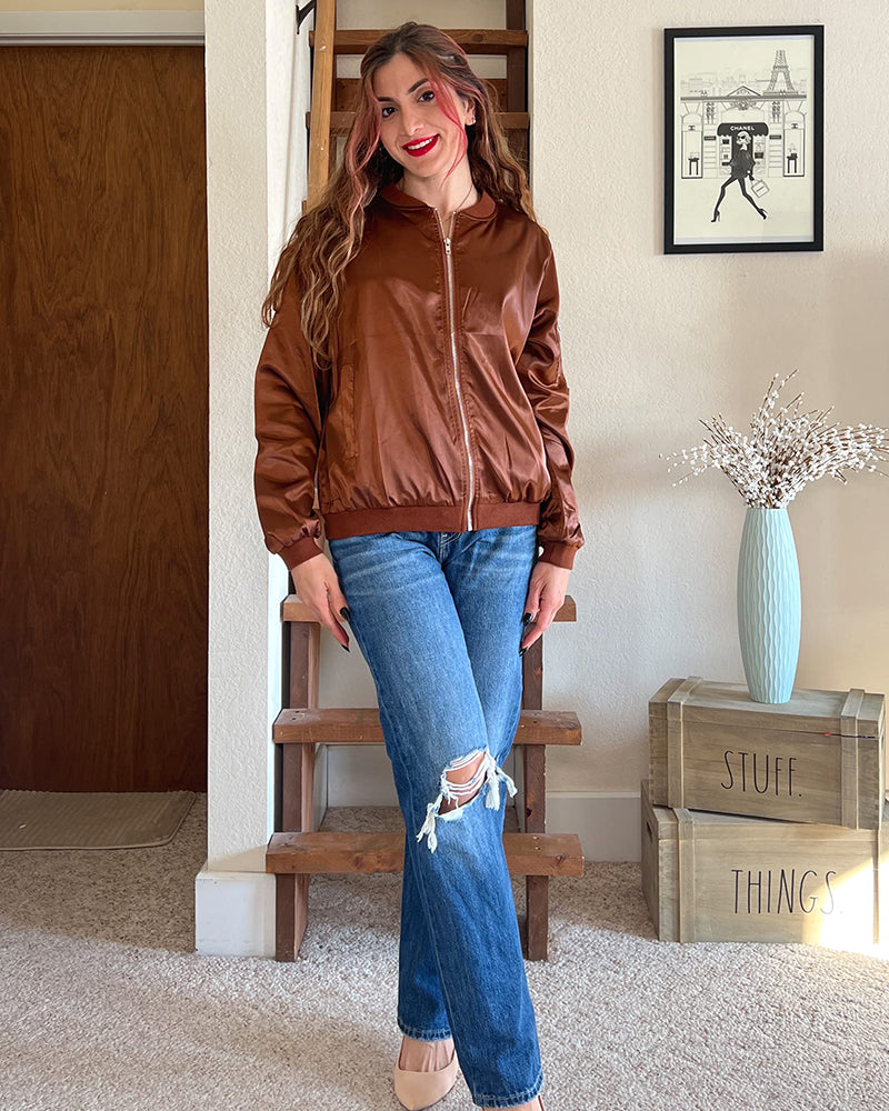 Robin - Giacca bomber classica elegante con tasche - perfetta per ogni occasione