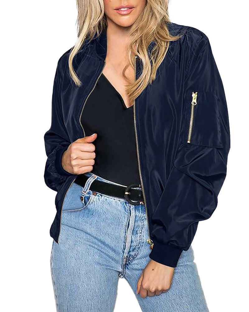 Robin - Giacca bomber classica elegante con tasche - perfetta per ogni occasione
