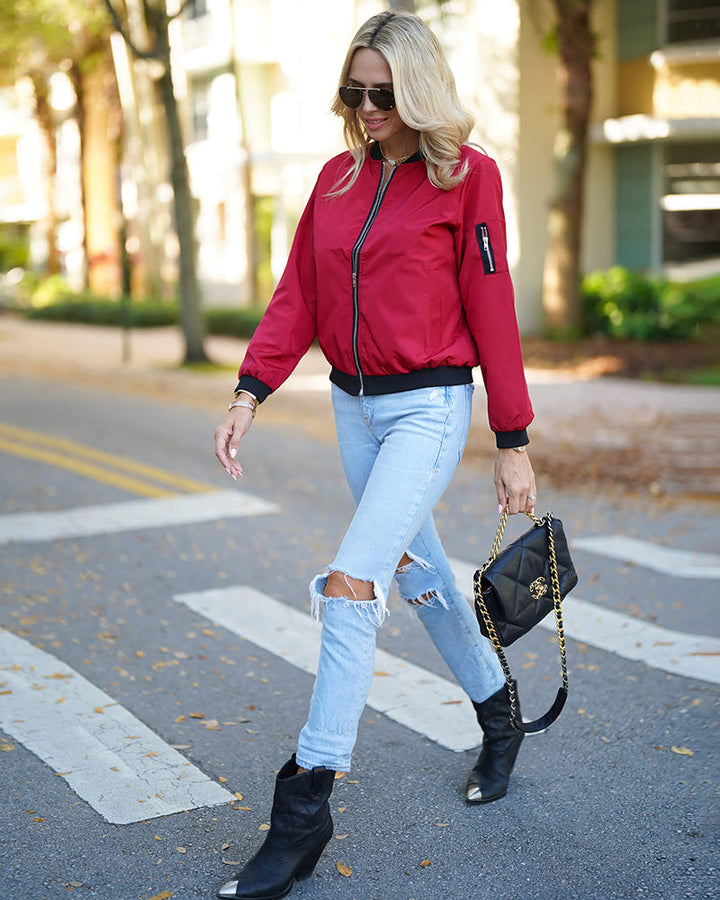 Robin - Giacca bomber classica elegante con tasche - perfetta per ogni occasione