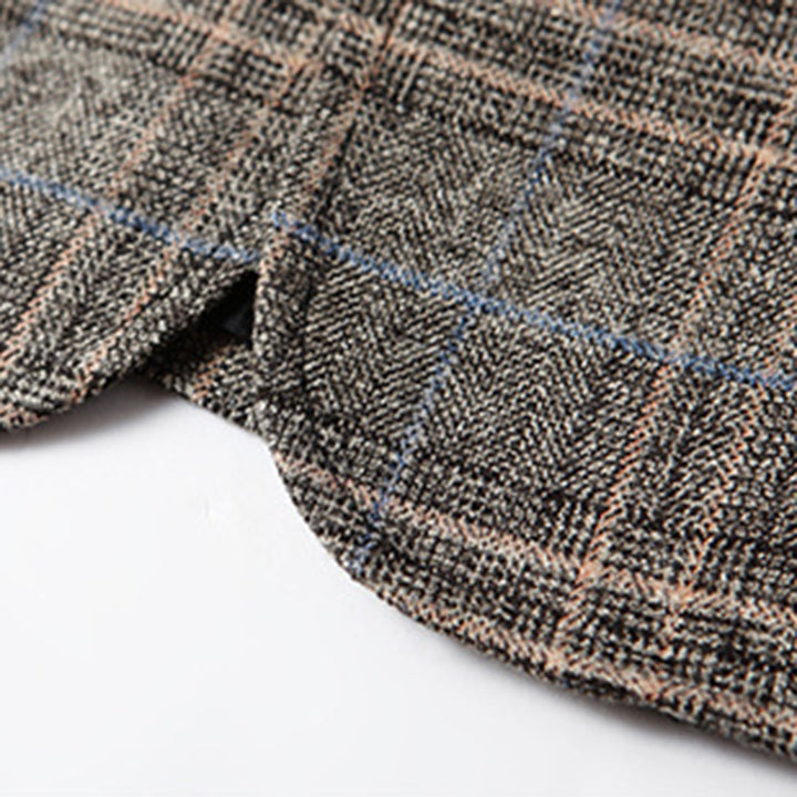 Blazer homme à carreaux – Veste élégante slim fit pour affaires et loisirs