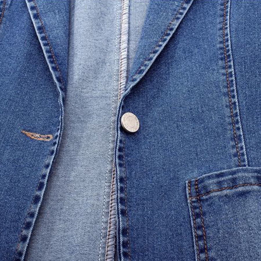 Sidney - Veste en jean étroite avec un bouton