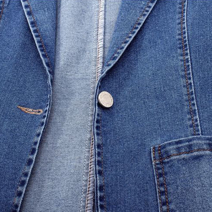 Sidney - Veste en jean étroite avec un bouton