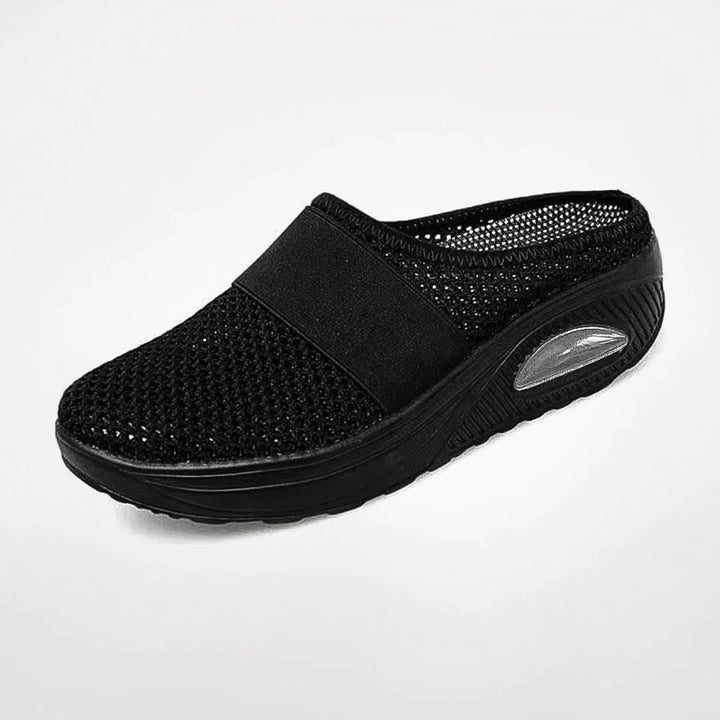 Atmungsaktive Slip-On Sneaker für Damen mit dicker Sohle und Luftkissen-Design für Alltag und Freizeit