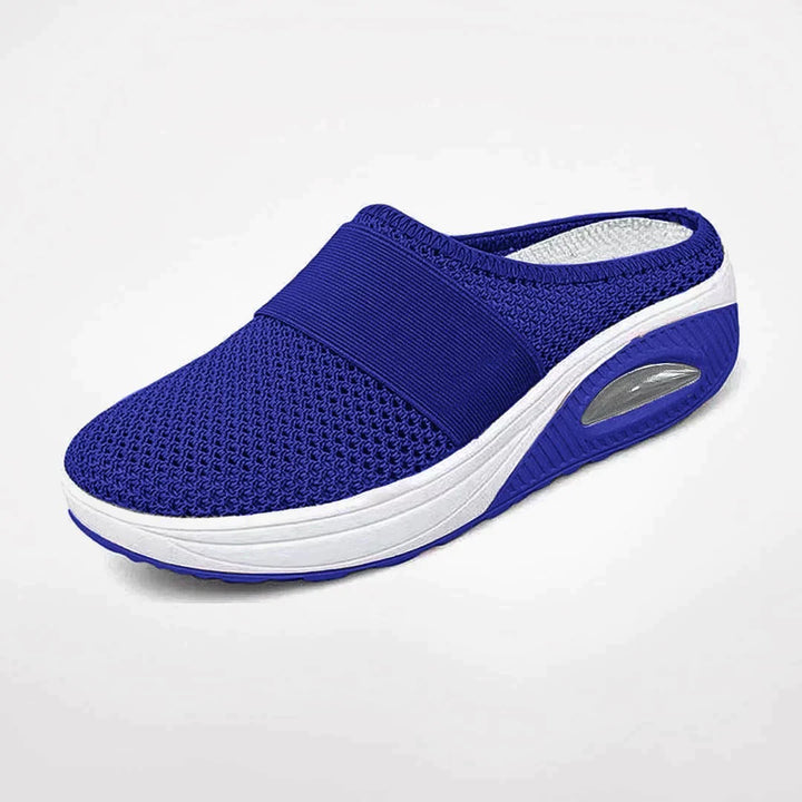 Atmungsaktive Slip-On Sneaker für Damen mit dicker Sohle und Luftkissen-Design für Alltag und Freizeit