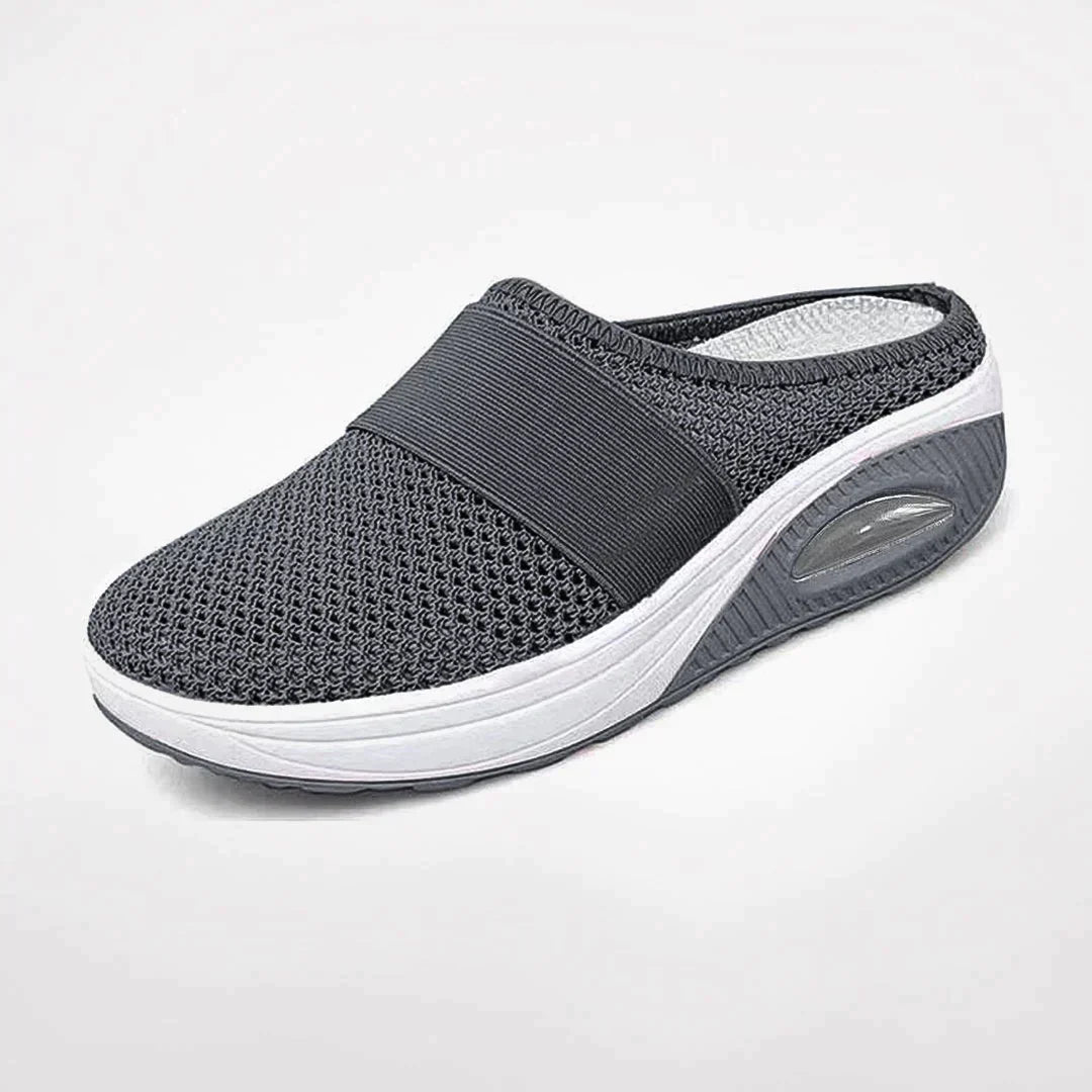 Atmungsaktive Slip-On Sneaker für Damen mit dicker Sohle und Luftkissen-Design für Alltag und Freizeit