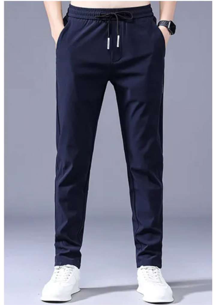 Pantalon de sport homme jogging slim fit – Pantalon de loisirs respirant avec cordon de serrage et poches
