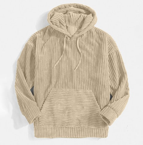 UNISEX | Sweat à capuche en velours côtelé