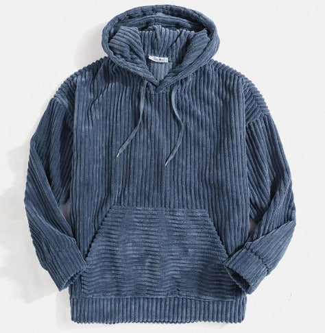 UNISEX | Sweat à capuche en velours côtelé