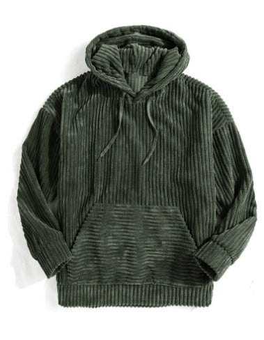 UNISEX | Sweat à capuche en velours côtelé