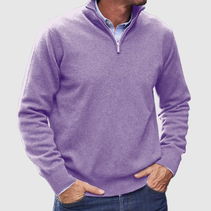 Pull pour hommes avec fermeture éclair