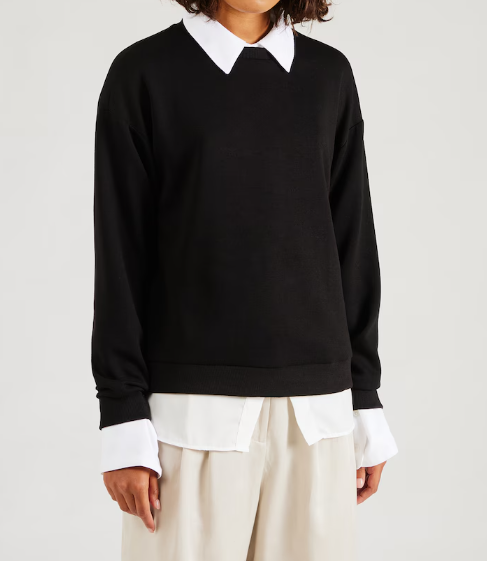BESSIE | Comfortable two-layer top with shirt collar for women
