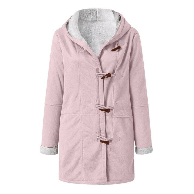 Isabella - Cappotto casual con cappuccio e fodera in pile