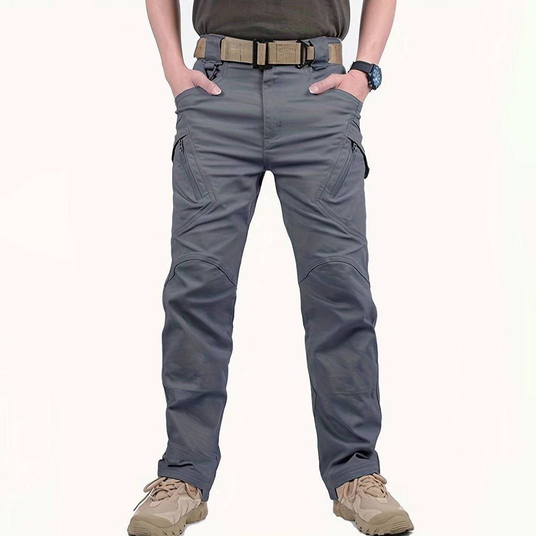 Herren Tactical Cargo Hose – Robuste Outdoorhose mit Reißverschlusstaschen & Stretch für Arbeit, Wandern & Abenteuer