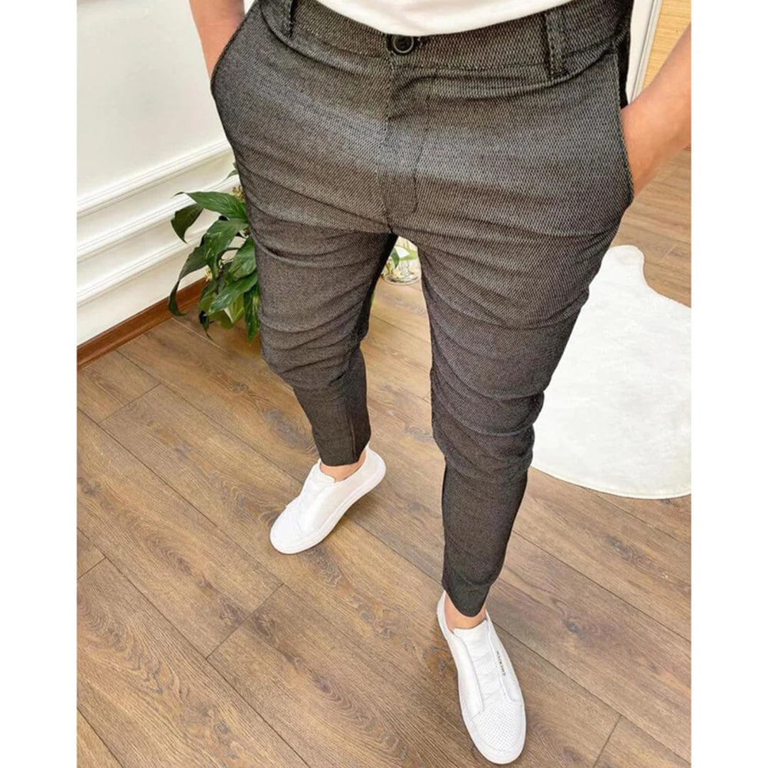 Pantalon chino slim moderne pour homme – confort stretch, look quotidien et loisirs, avec poches