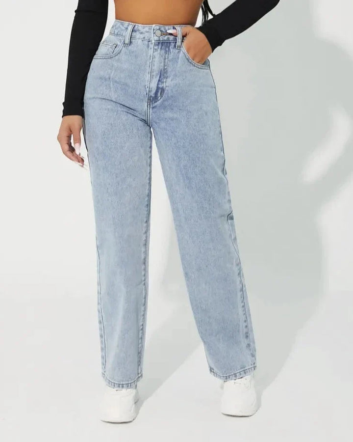 Jasmine - Jean en denim taille haute