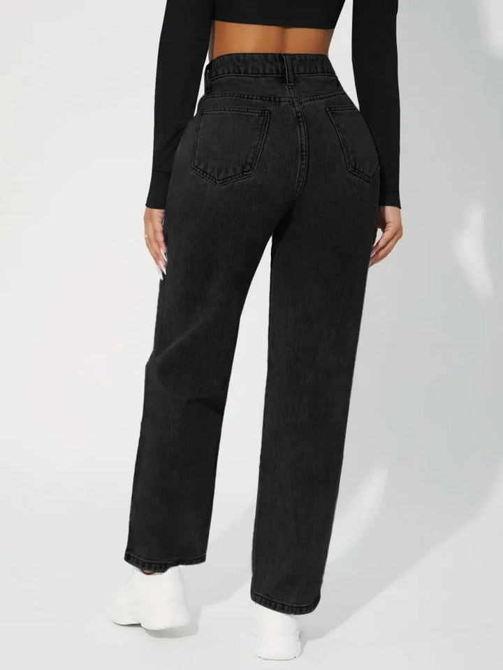 Jasmine - Jean en denim taille haute