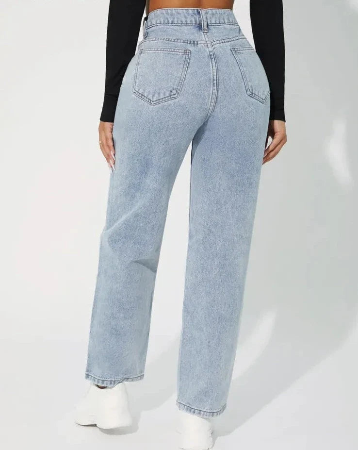 Jasmine - Jean en denim taille haute