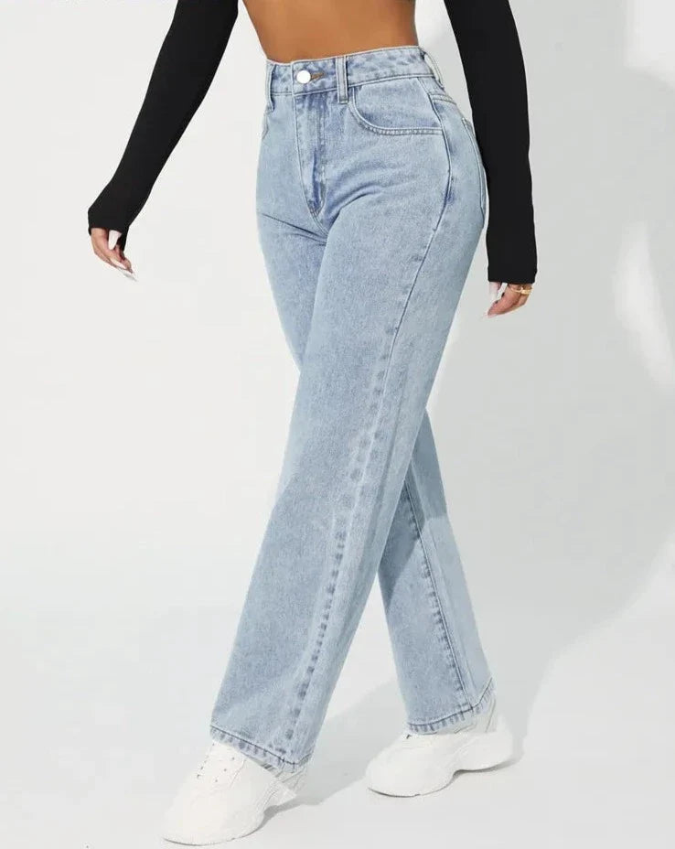 Jasmine - Jean en denim taille haute