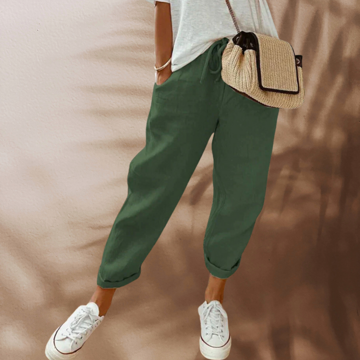BIBI - Pantalon en lin décontracté et stylé