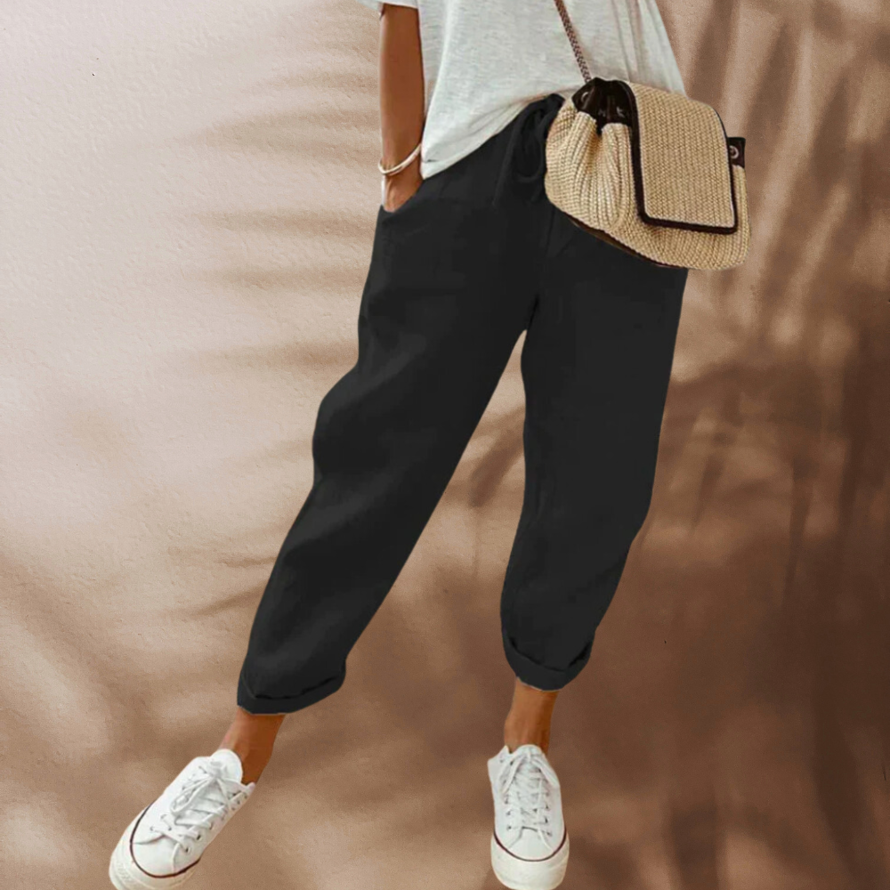 BIBI - Pantalon en lin décontracté et stylé