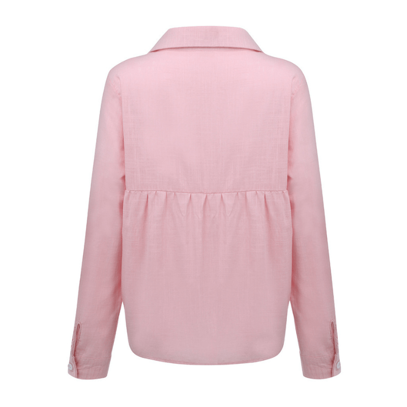 Yanna - Chemise à manches longues - Décontractée - Matière respirante - Adaptée au quotidien pour femmes