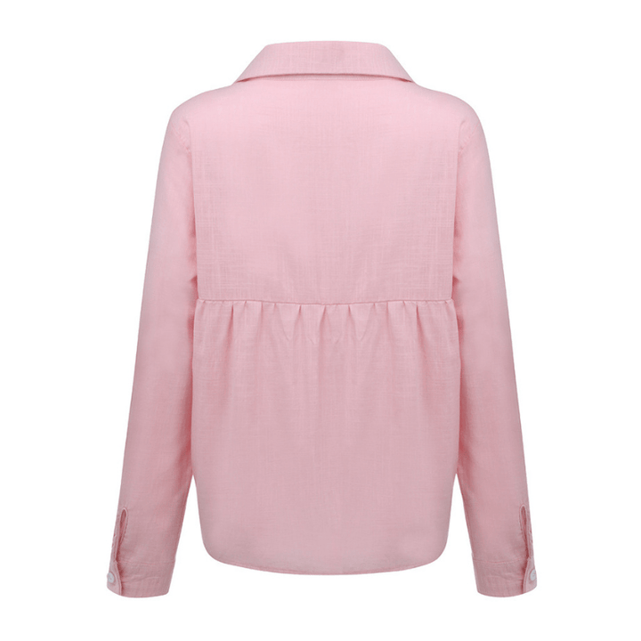 Yanna - Chemise à manches longues - Décontractée - Matière respirante - Adaptée au quotidien pour femmes