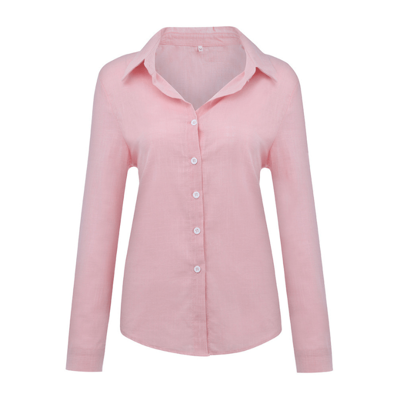 Yanna - Chemise à manches longues - Décontractée - Matière respirante - Adaptée au quotidien pour femmes