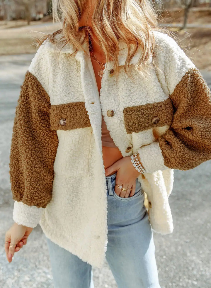 Nicolette - veste chic pelucheuse et élégante