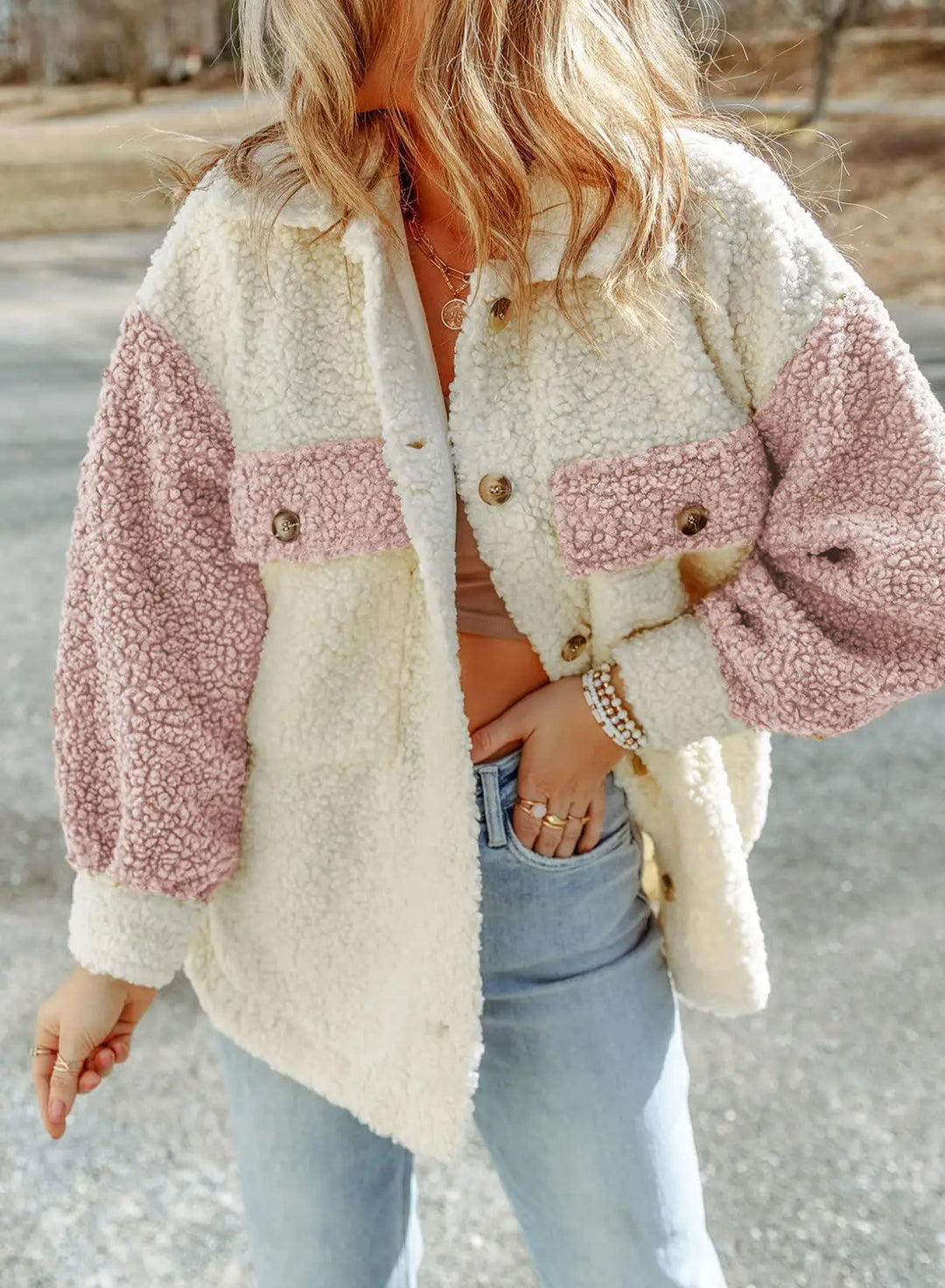 Nicolette - veste chic pelucheuse et élégante